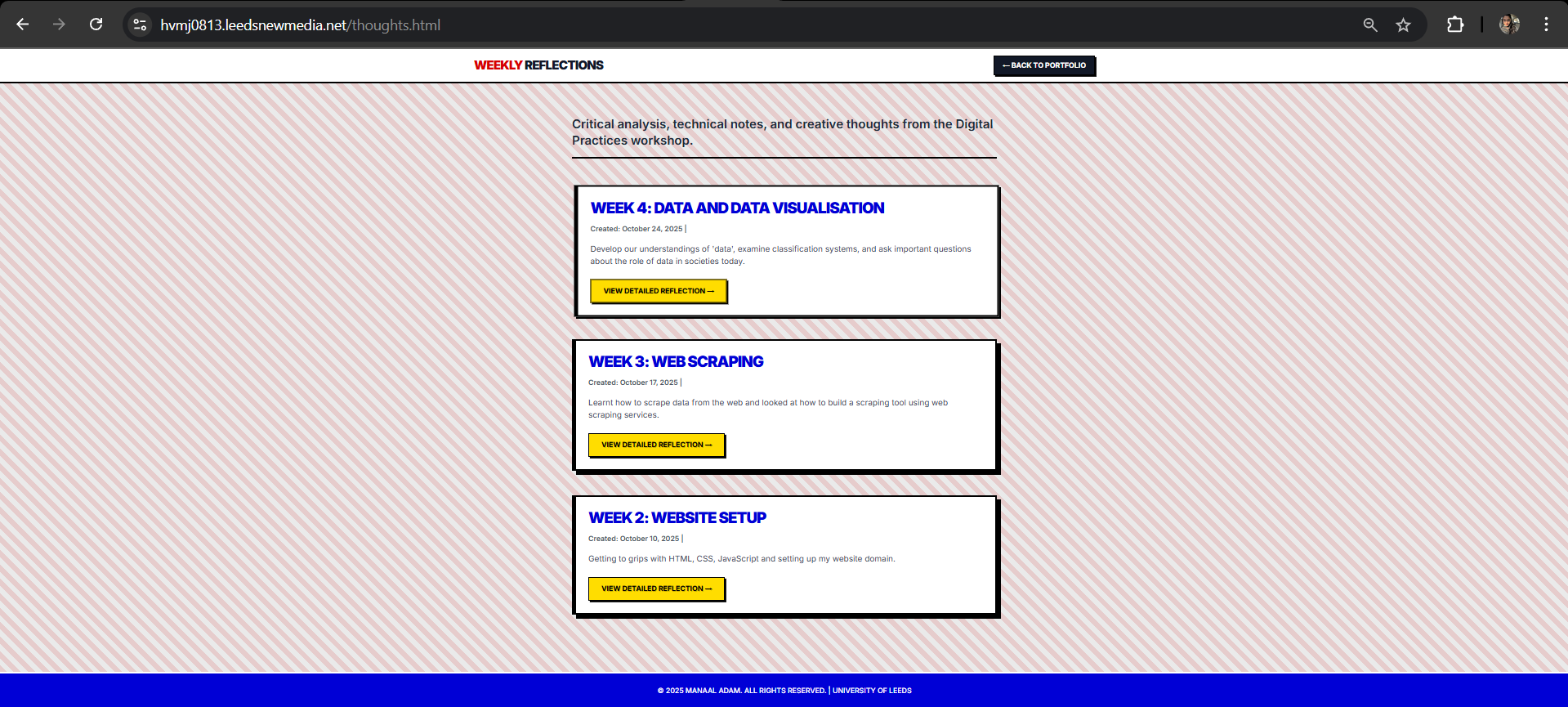 Manaal Adam Portfolio Headshot - Digital Media Student